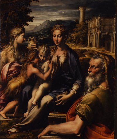 Madonna mit Kind und Engeln, genannt Madonna mit dem langen Hals von Parmigianino